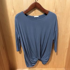 Cute long sleeve front wrap shirt